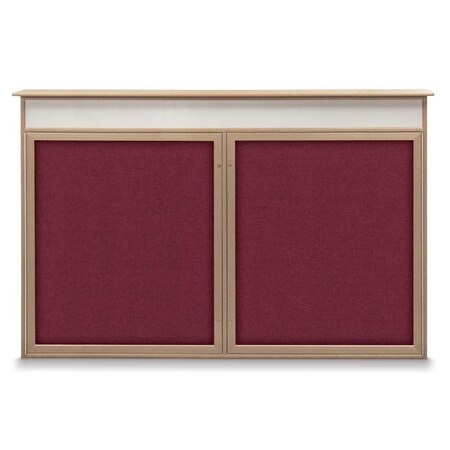 United Visual Products Open Faced Traditional Corkboard, 96x48" UV647A-BLACK-PUMICE